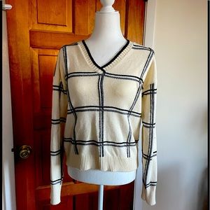 Anthropologie Cozy soft plaid sweater! Brand Moth